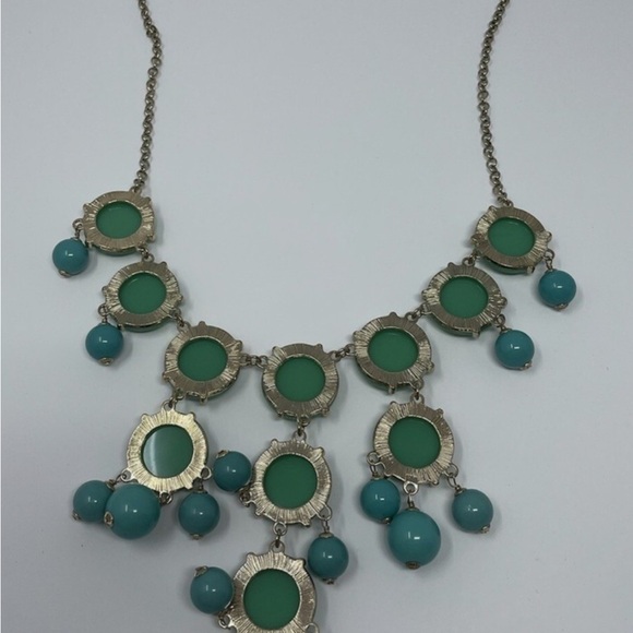 J. Crew Green and Aqua Necklace - Picture 2 of 3